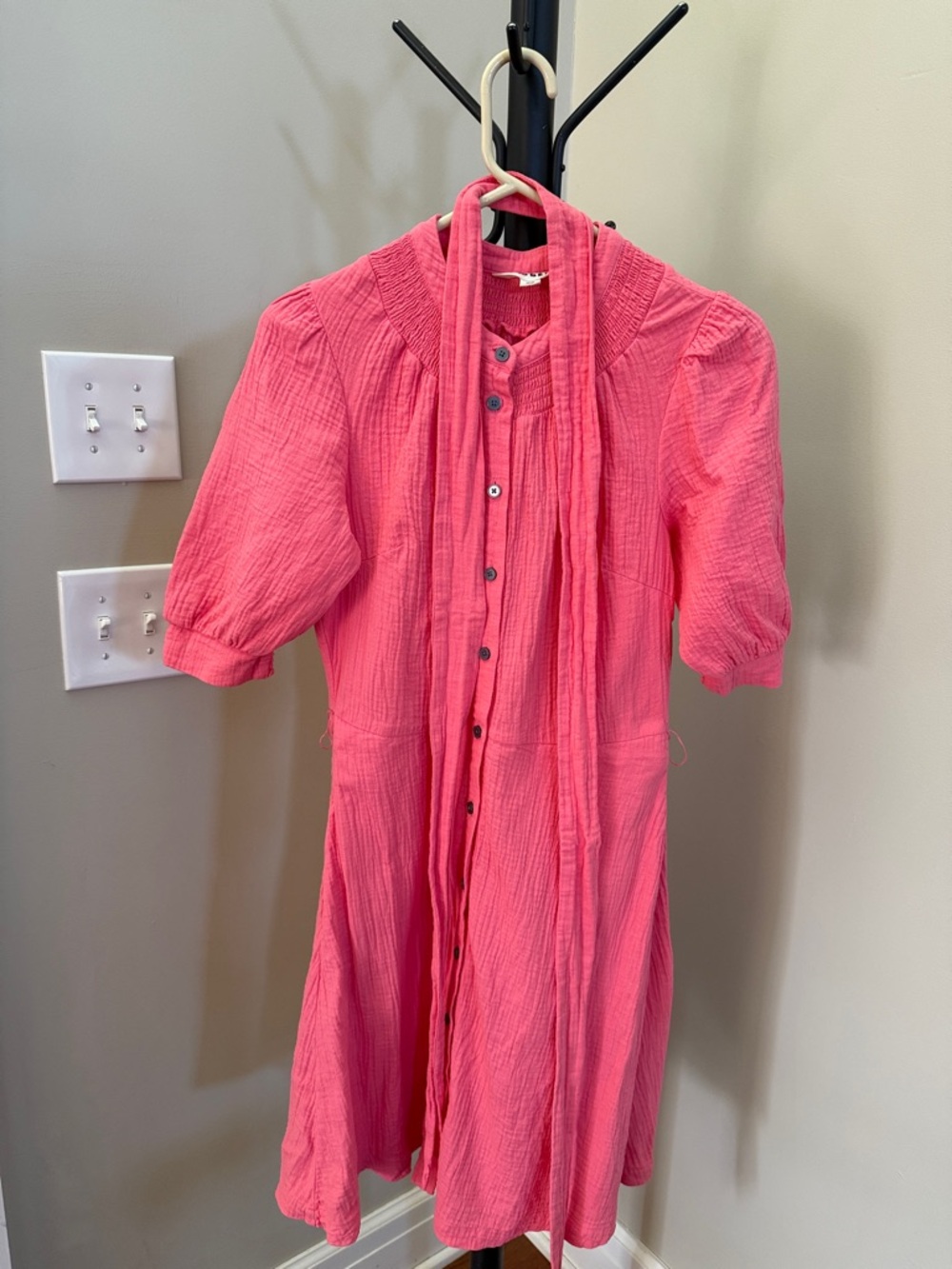 Boden Ada Double Cloth  Button-Front Shirt Dress